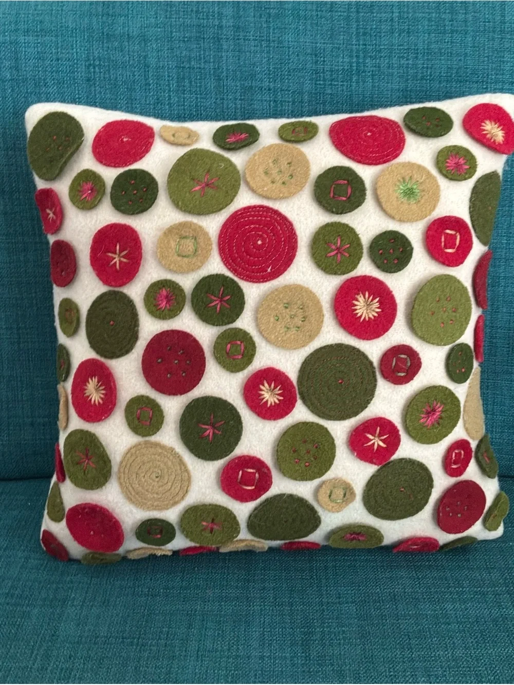 Crate&Barrel 12”x12” Wool 